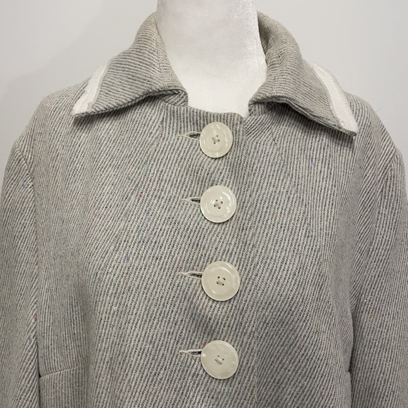 FLAG wool/poly grey jacket size L, $39 - Picture 5 of 9